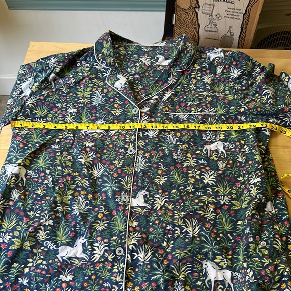 Printfresh Blue Floral Pajama Shirt - Picture 10 of 11